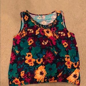 Croft & barrow Floral tank top
